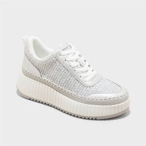 Persephone Sneakers with Memory Foam Insole - Universal Thread Silver new